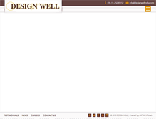 Tablet Screenshot of designwellindia.com